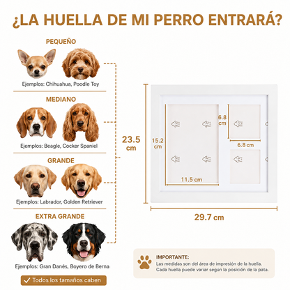 Cuadro con arcilla de recuerdos